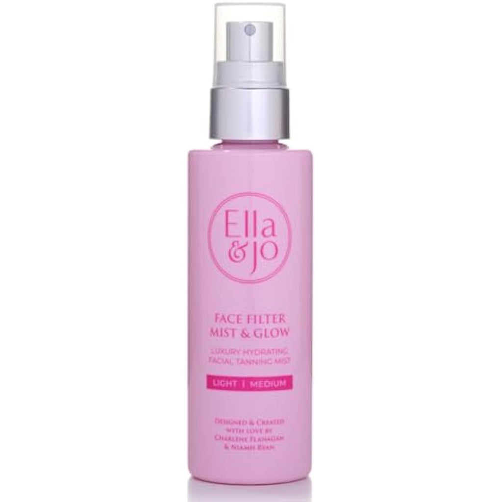 Ella & Jo Face Tanning Mist – Hydrating Hyaluronic Glow (Light Medium)