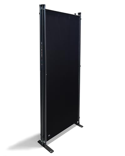 Jolof Store 4-Panel Room Divider – 220x165cm Foldable Privacy Screen Black