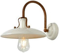 Lucide Römer Wall Light – Cream Metal Dimmable Sconce – Ø 24 cm