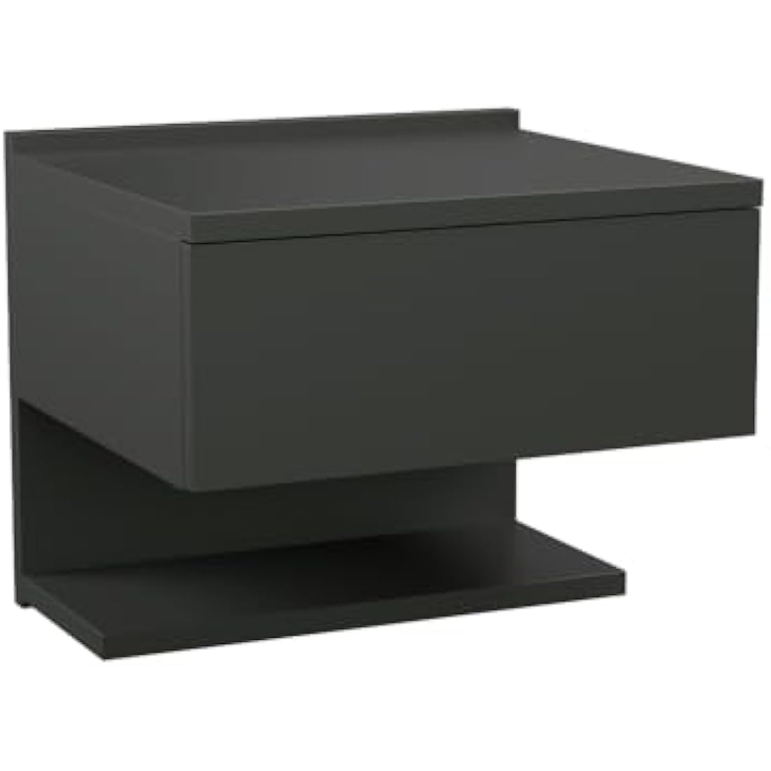 Black Floating Nightstand – Wall Mounted Bedside Table
