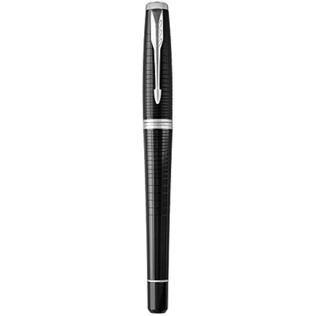 Parker Urban Rollerball Pen - Premium Ebony Metal Chiselled Fine Point