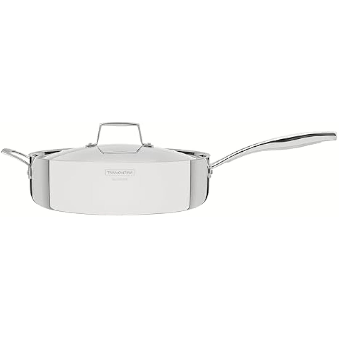 Tramontina 3-Ply Stainless Steel Frying Pan with Lid - 30cm Induction