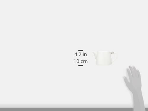 Forlife Stump Teapot with Infuser | 530 mL White Stackable Ceramic