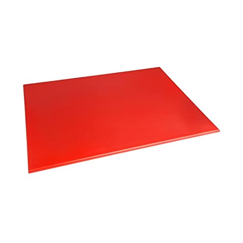 Hygiplas Red HDPE Large Chopping Board for Raw Meat – 60x45cm
