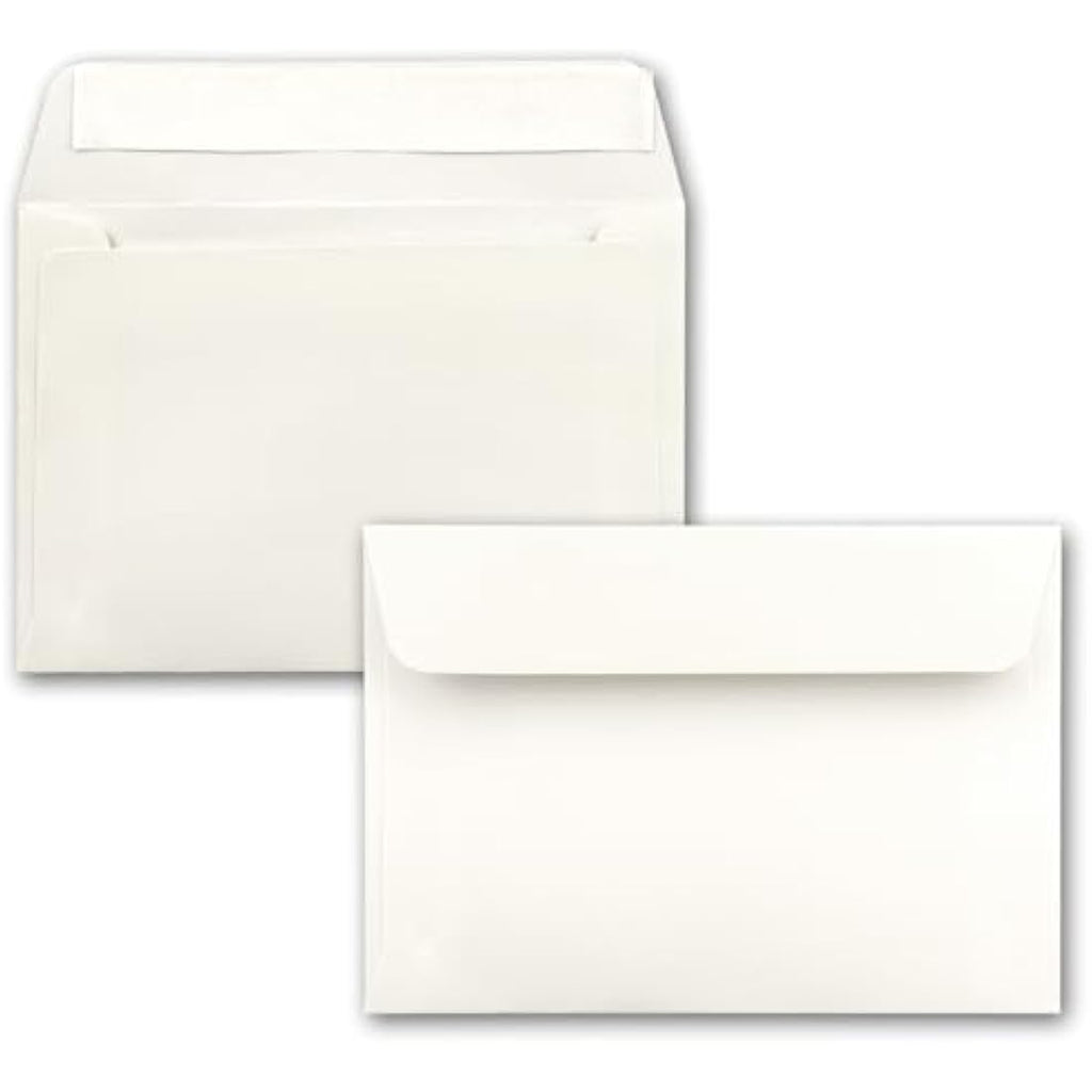 Gustav Neuser C6 Envelopes - Natural White Self-Adhesive - 200 Pack
