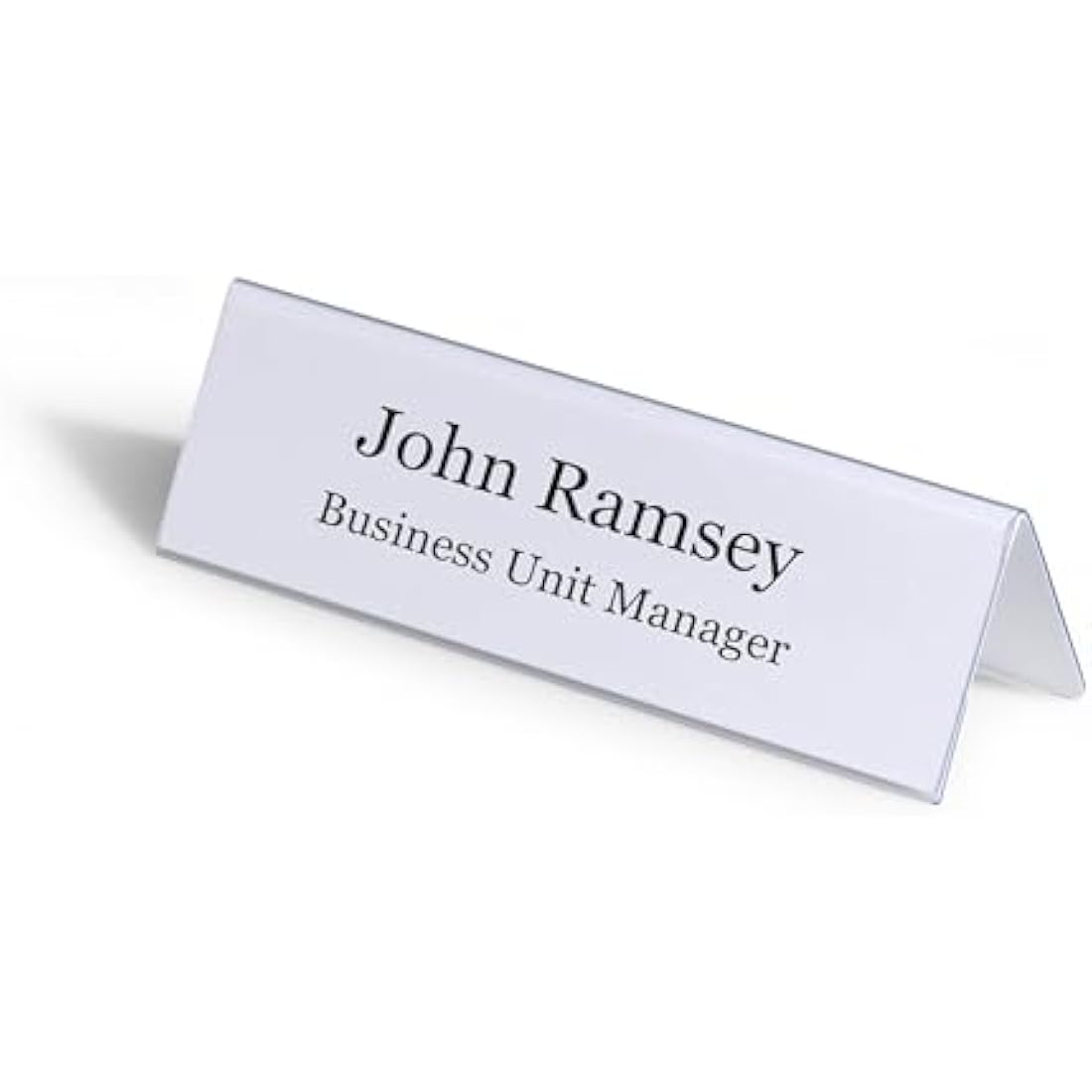 Durable Transparent Table Place Name Holders 61x210mm - Pack of 25