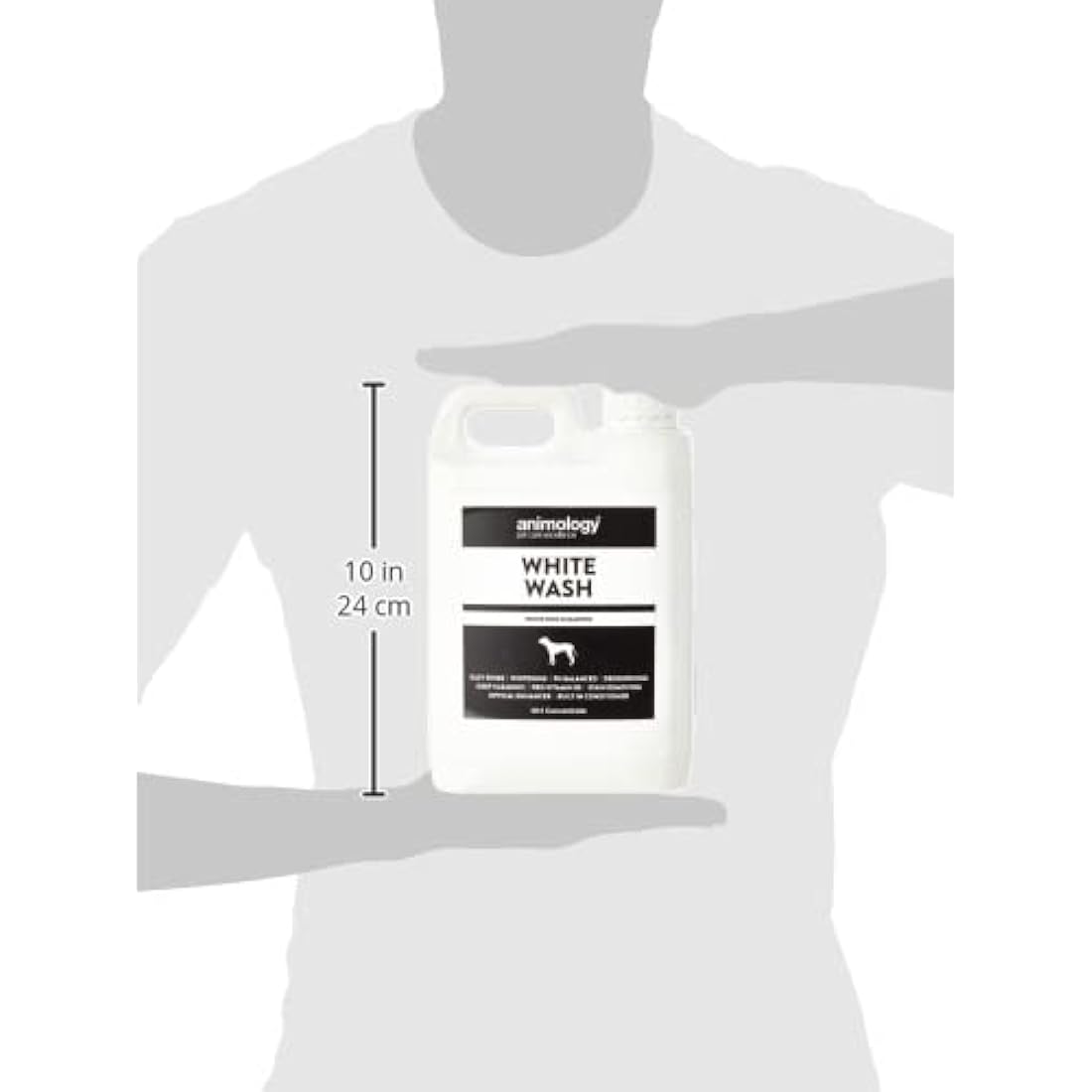 Animology White Wash Dog Shampoo for White Coats - 2.5 Litre Bulk Size