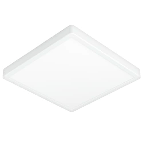 Eglo Argolis 2 LED Outdoor Ceiling Light | IP44 Square White Metal Lamp
