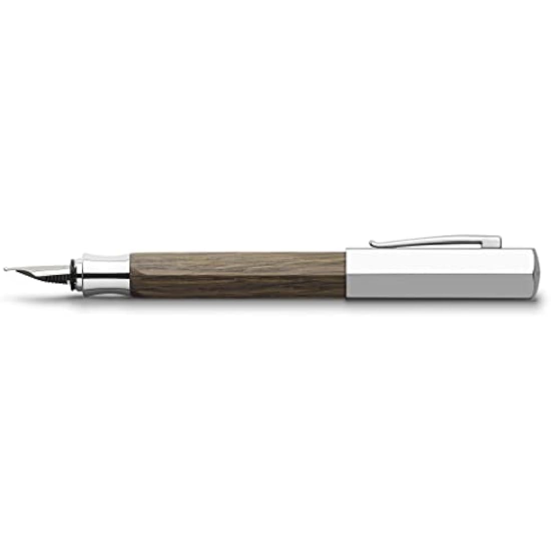 Faber-Castell Ondoro Fountain Pen – Smoked Brown, Broad Nib (B)