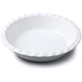 WM Bartleet & Sons White Porcelain Pie Dish – 27cm Crinkle Rim Bakeware
