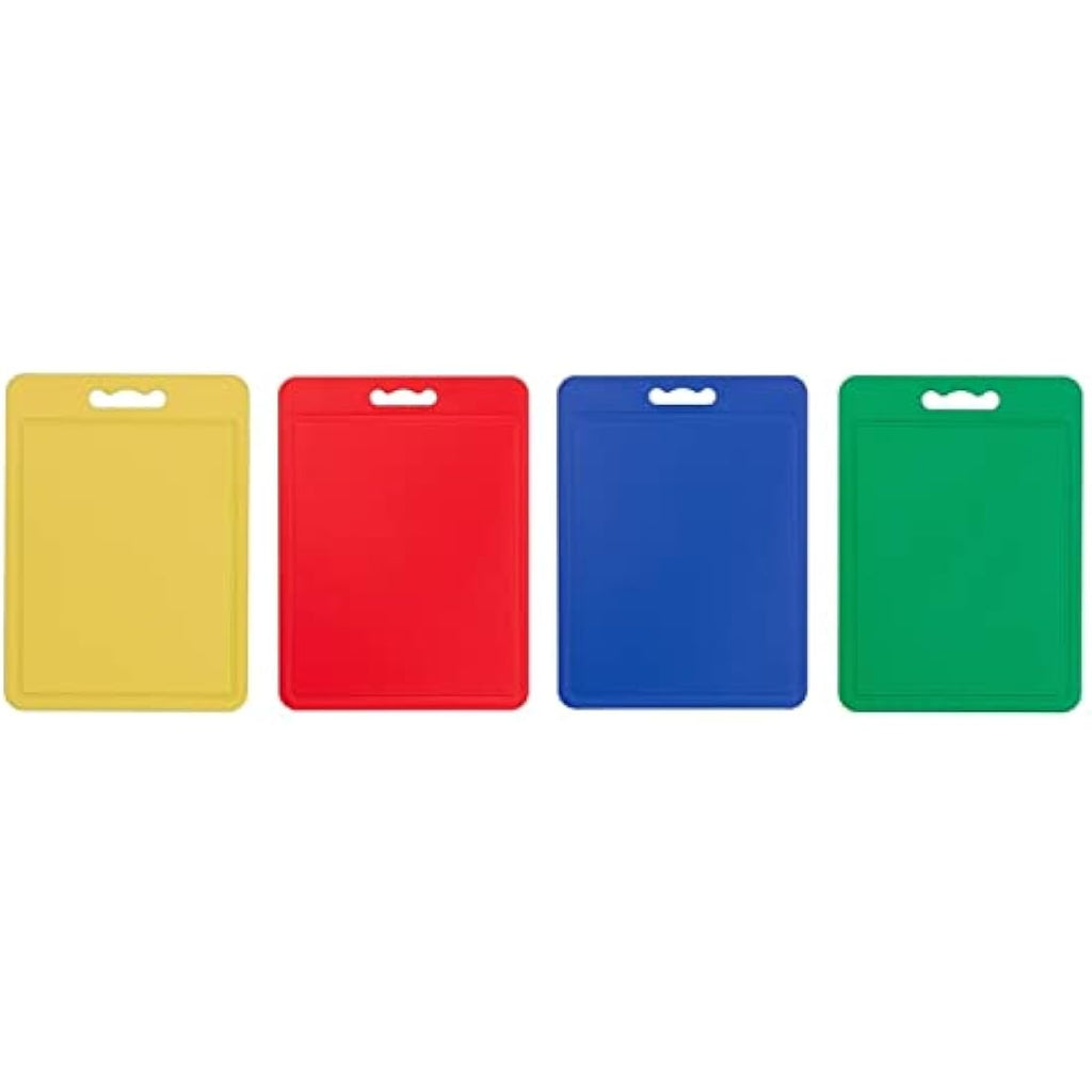 Chef Aid Colour-Coded Chopping Board Set | Non-Slip Cutting Boards, 4 Pack