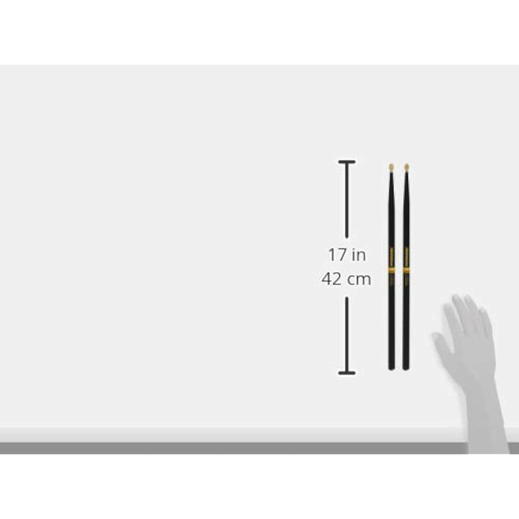 ProMark Rebound 7A Drumsticks – ActiveGrip Hickory Wood, Acorn Tip