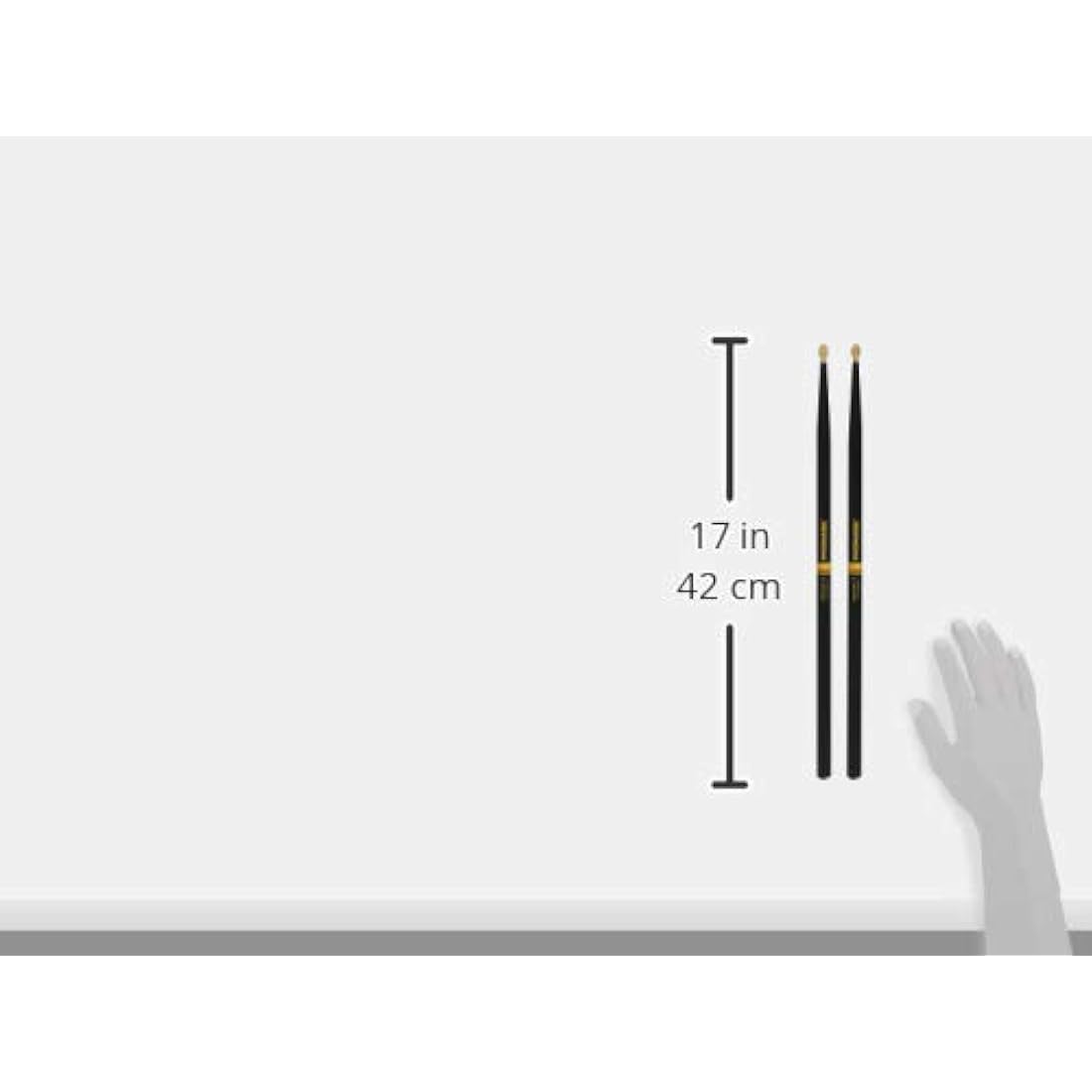 ProMark Rebound 7A Drumsticks – ActiveGrip Hickory Wood, Acorn Tip