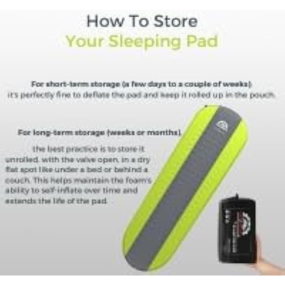 Gear Doctors Self-Inflating Sleeping Pad | 4.3 R-Value Insulated Camping Mat