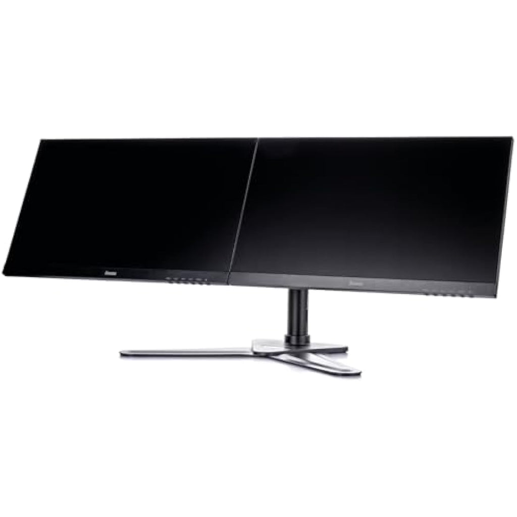 iiyama DS1002D-B1 Dual Monitor Arm – Ergonomic Desk Mount Stand