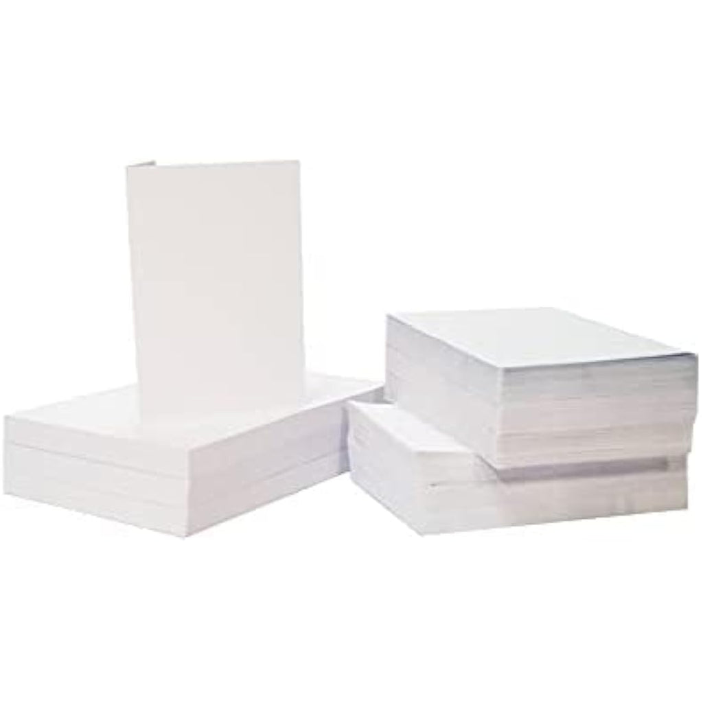 Craft UK 40 Pack C6 White Blank Cards & Envelopes | 300 GSM Cardstock