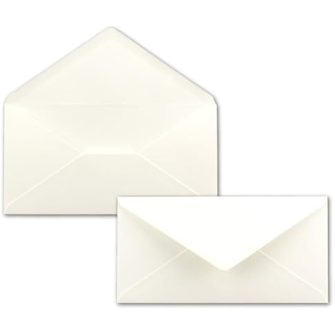 Gustav Neuser DL Gummed Envelopes - Natural White Paper - 150 Pack