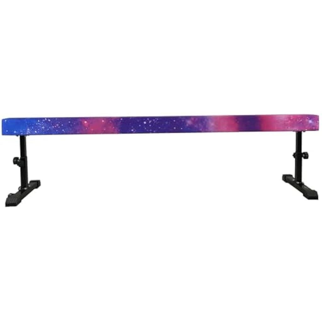8ft Solid Gymnastics Balance Beam | Adjustable Suede Beam