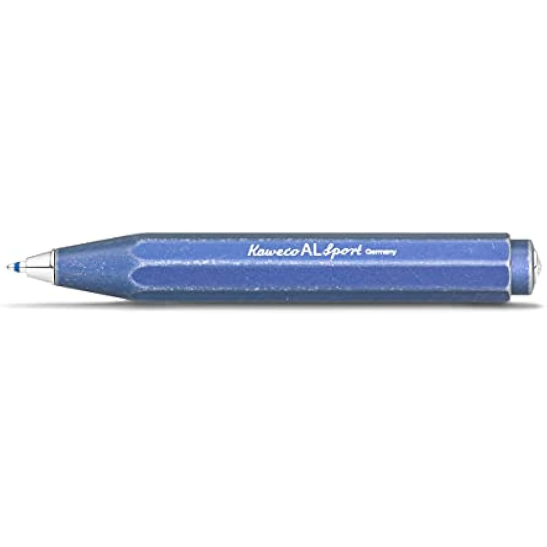 Kaweco AL Sport Ballpoint Pen – Stonewash Blue Aluminium Pocket Pen