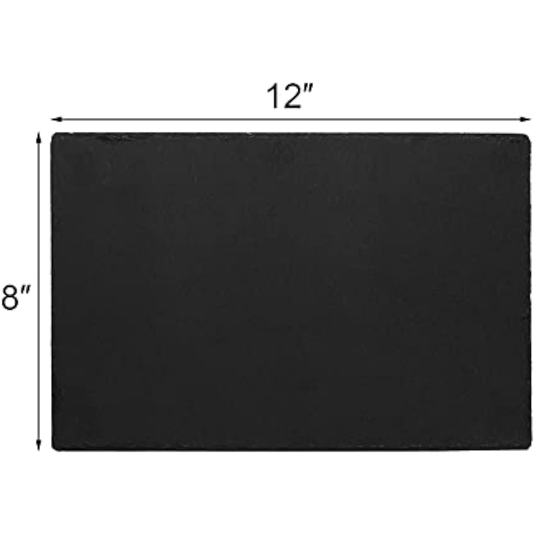 Hacaroa 6-Piece Slate Cheese Board – 12x8 Black Charcuterie Serving Tray