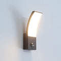 HLFVLITE Outdoor Motion Sensor Wall Light – Black Aluminum LED IP54