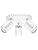 Kyotech 3-Way LED Ceiling Light | White Rotatable GU10 Spotlights