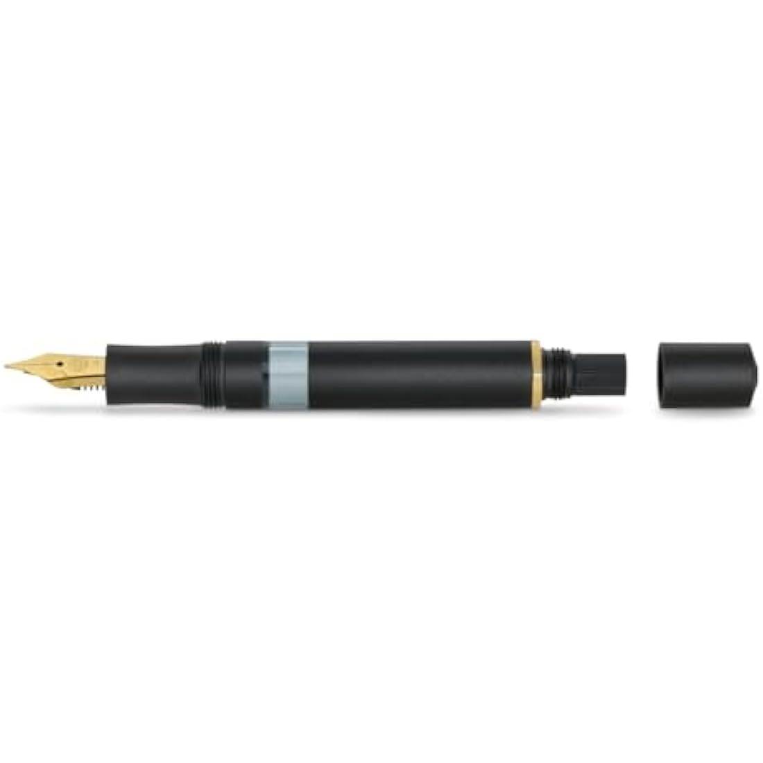 Kaweco Sport AL Piston Fountain Pen Starter Set - Black/Gold - Nib M