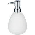 WENKO Polaris Soap Dispenser – Matt White Ceramic Liquid Soap Pump