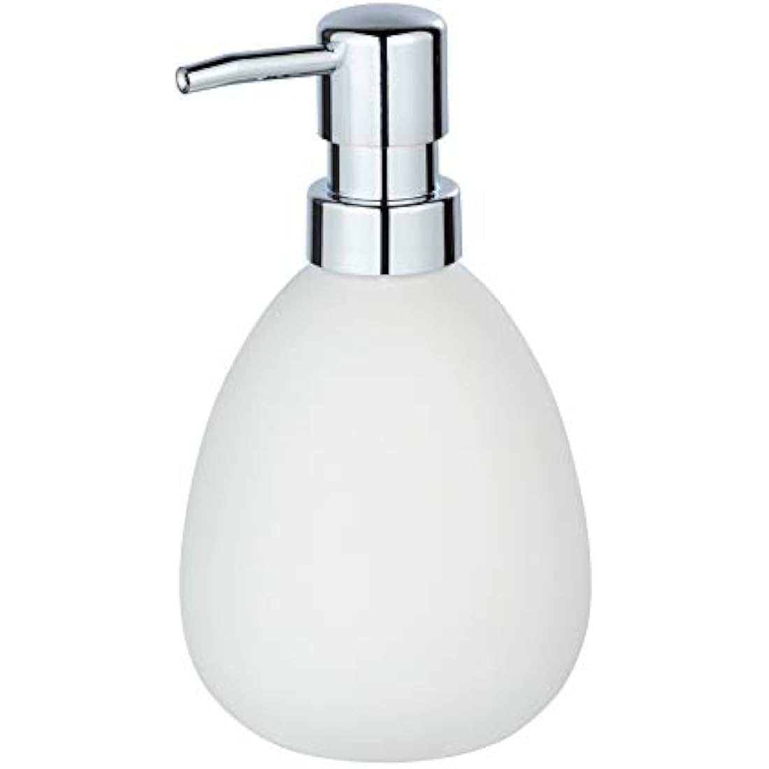 WENKO Polaris Soap Dispenser – Matt White Ceramic Liquid Soap Pump