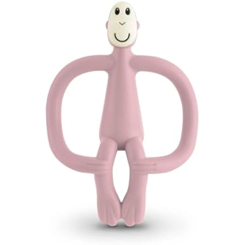 Matchstick Monkey Silicone Teether & Gel Applicator – Dusty Pink