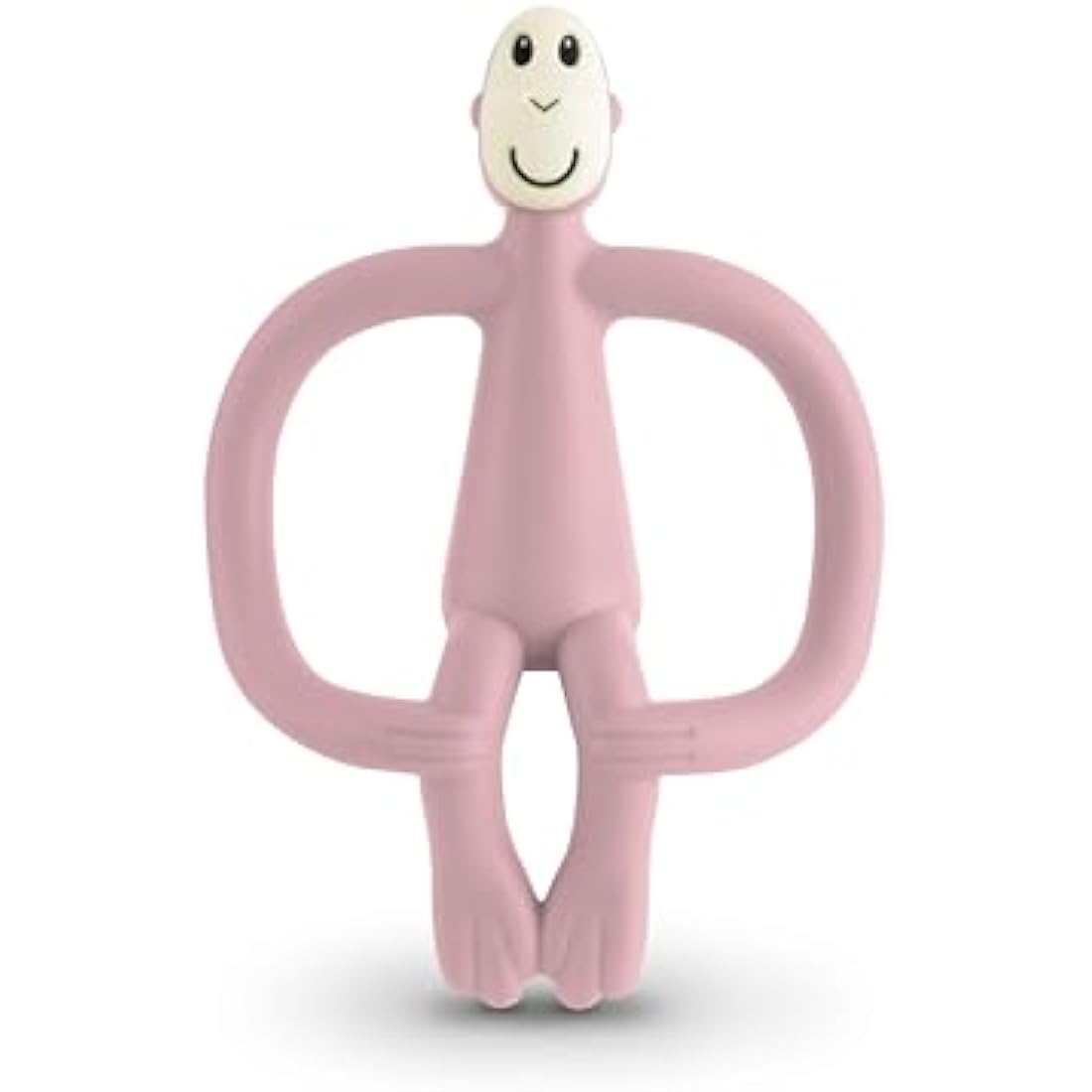Matchstick Monkey Silicone Teether & Gel Applicator – Dusty Pink