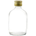 50ml Glass Hip Flask Bottles with Gold Caps - Pack of 70