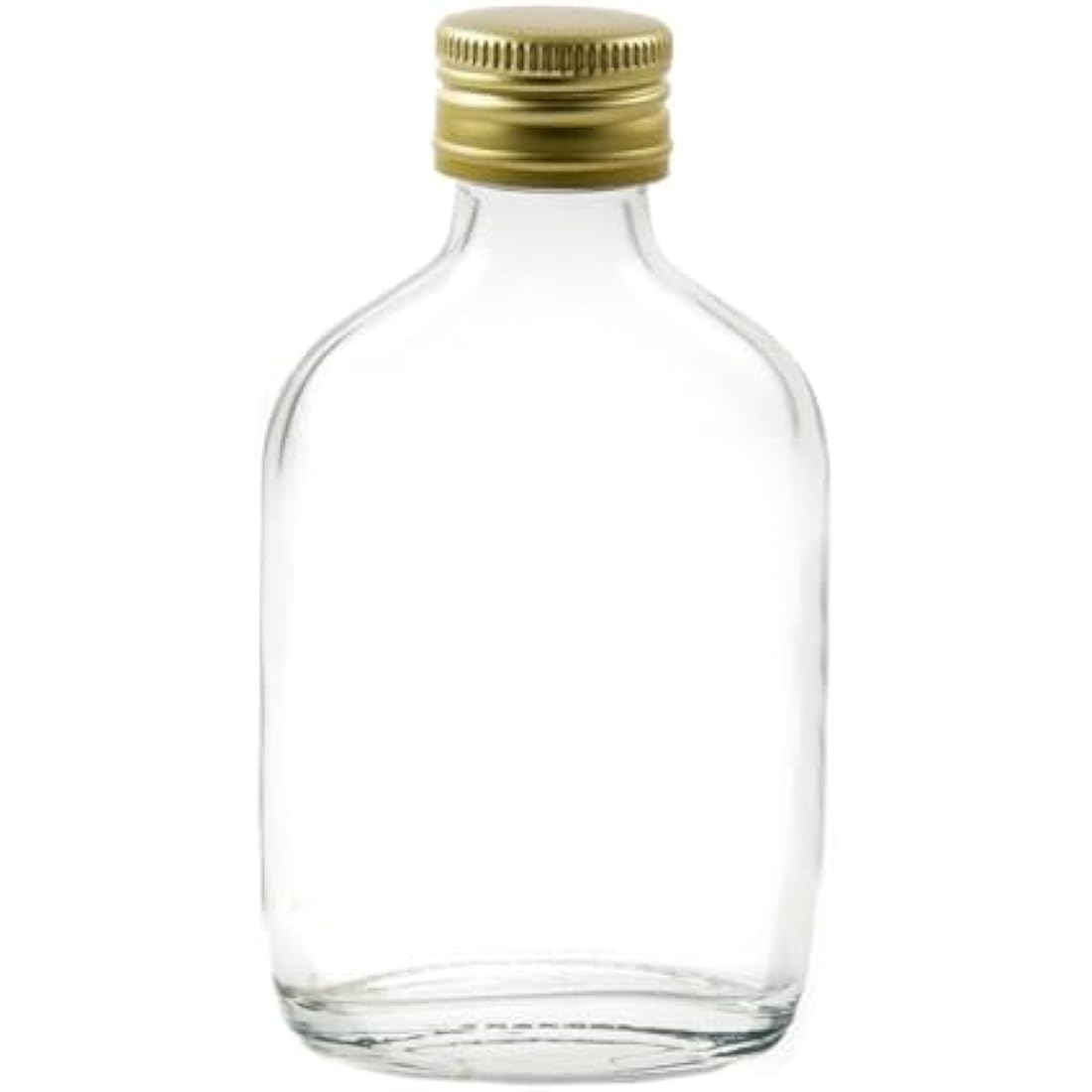 50ml Glass Hip Flask Bottles with Gold Caps - Pack of 70