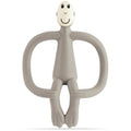Matchstick Monkey Silicone Teether & Gel Applicator - Grey Monkey