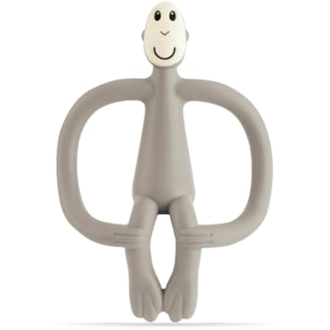 Matchstick Monkey Silicone Teether & Gel Applicator - Grey Monkey