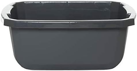 CleanPEAK 10L Washing Up Bowl – Grey Durable Kitchen Sink Basin