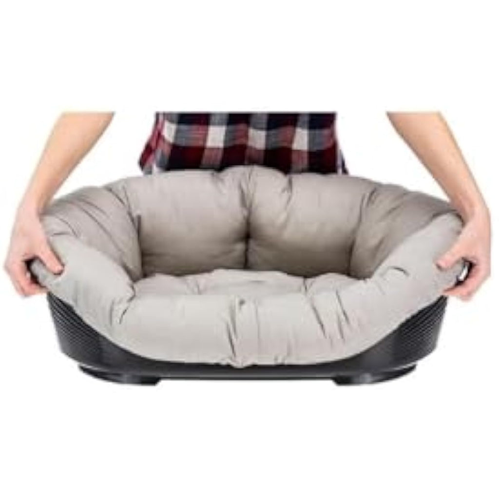 Ferplast Sofà 6 Padded Cotton Cushion – Washable Pet Bed Cover, Grey