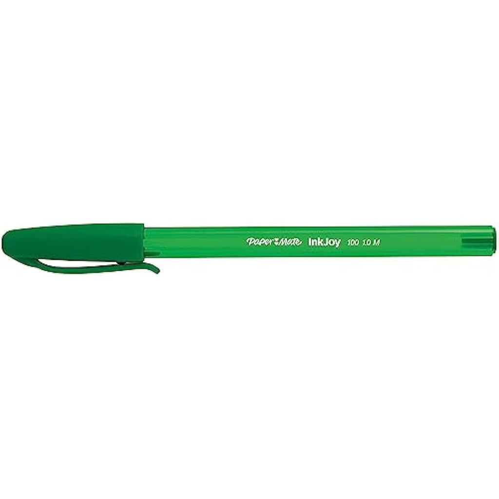Paper Mate InkJoy 100ST Ballpoint Pens | Medium Point | Green | 50 Count