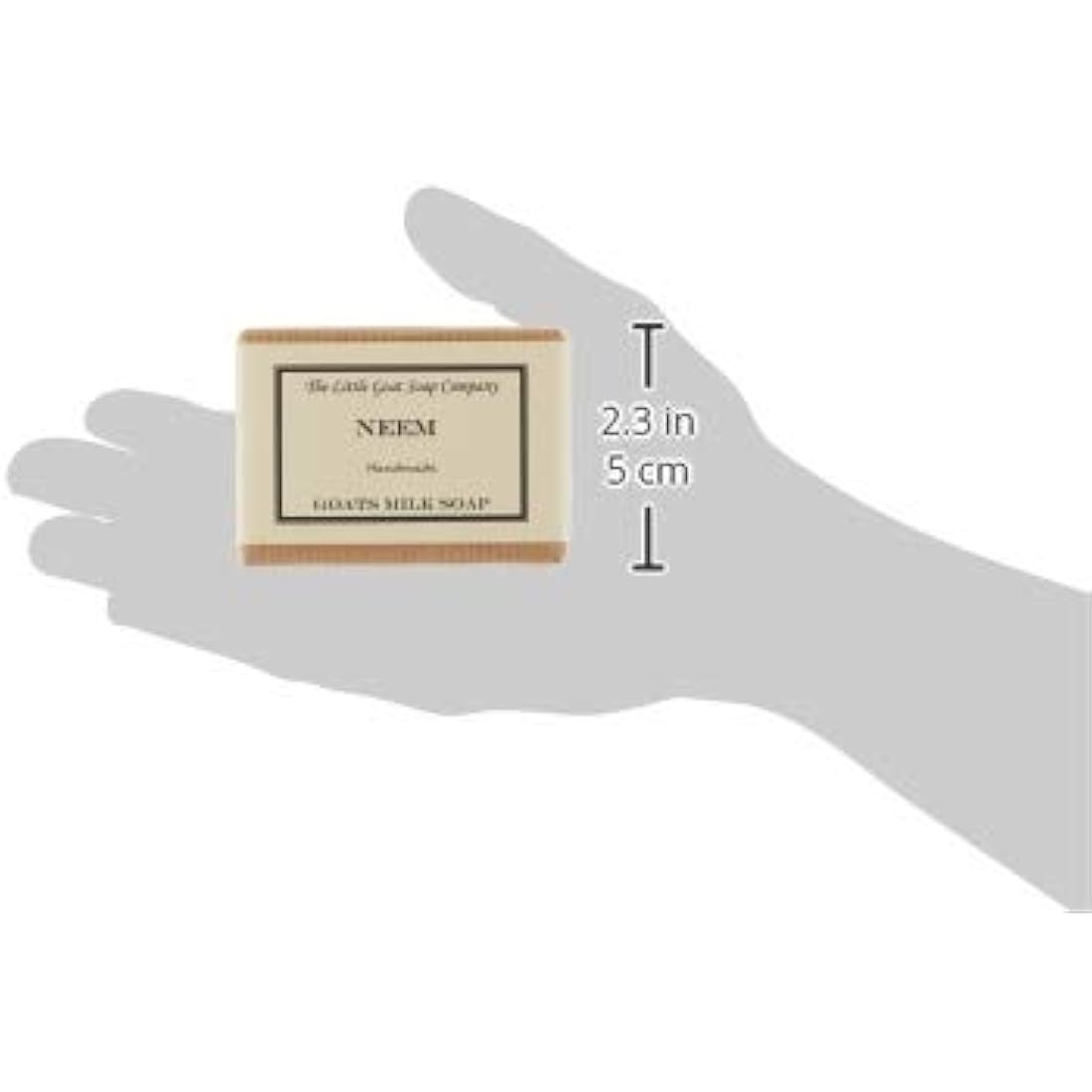 Neem Goats Milk Soap by Little Goat Soap Co – Handmade 4 x 100g Pack