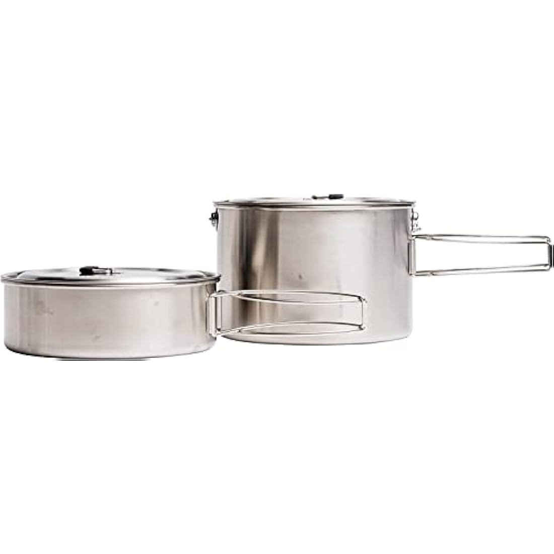 Solo Stove 2 & 3 Pot Set | Stainless Steel Backpacking Camping Cookware