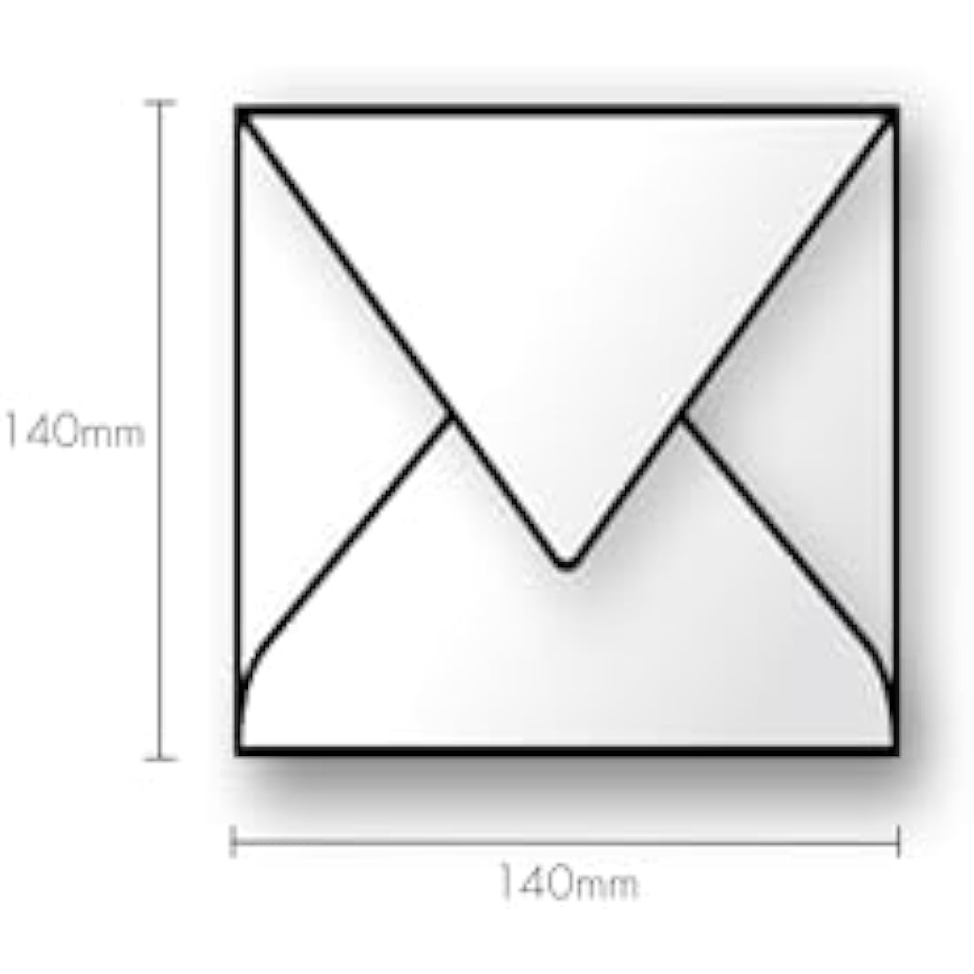 Clairefontaine Pollen Green Envelopes - 140x140mm 120gsm (Pack of 20)