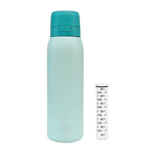 Tappwater BottlePro – 750ml Filtered Stainless Steel Water Bottle (Green)