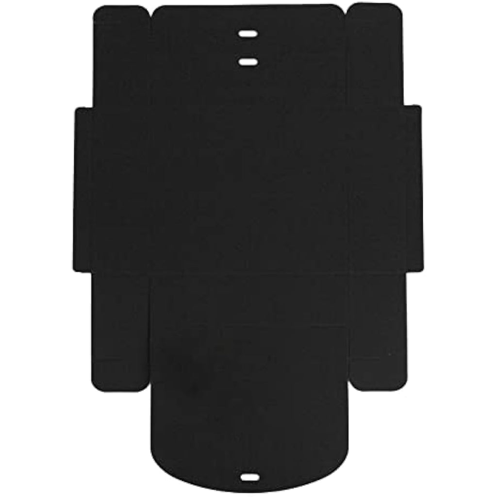 Jolof Store Black Kraft Gift Boxes with Ribbon - Pack of 12 (24x19x7cm)