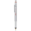 rOtring 800+ Mechanical Pencil & Stylus | 0.5 mm Silver Hexagonal Barrel