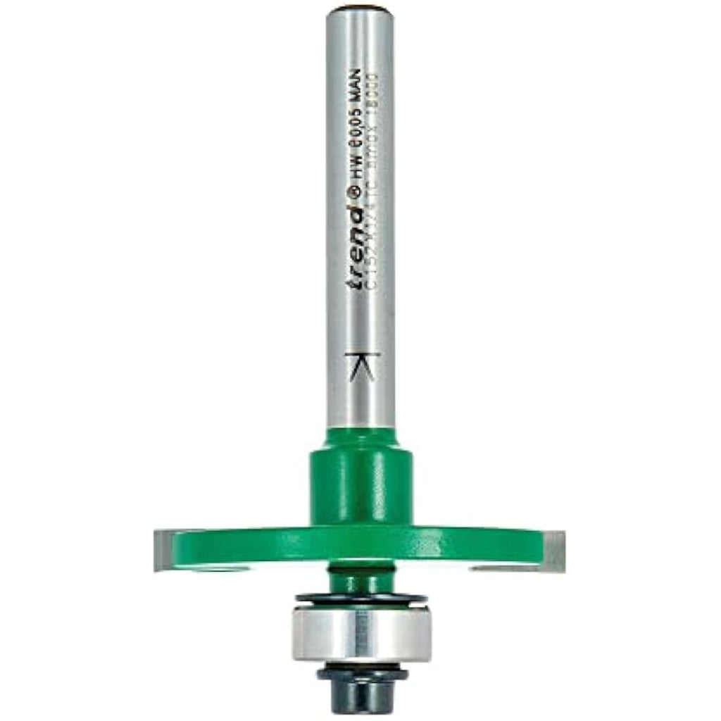 Trend CraftPro Biscuit Jointer Router Bit - 1/4 Inch Shank Carbide Cutter