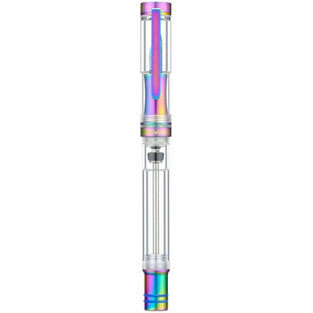 Asvine V200 Titanium Vacuum Filling Fountain Pen – Rainbow Fine Point