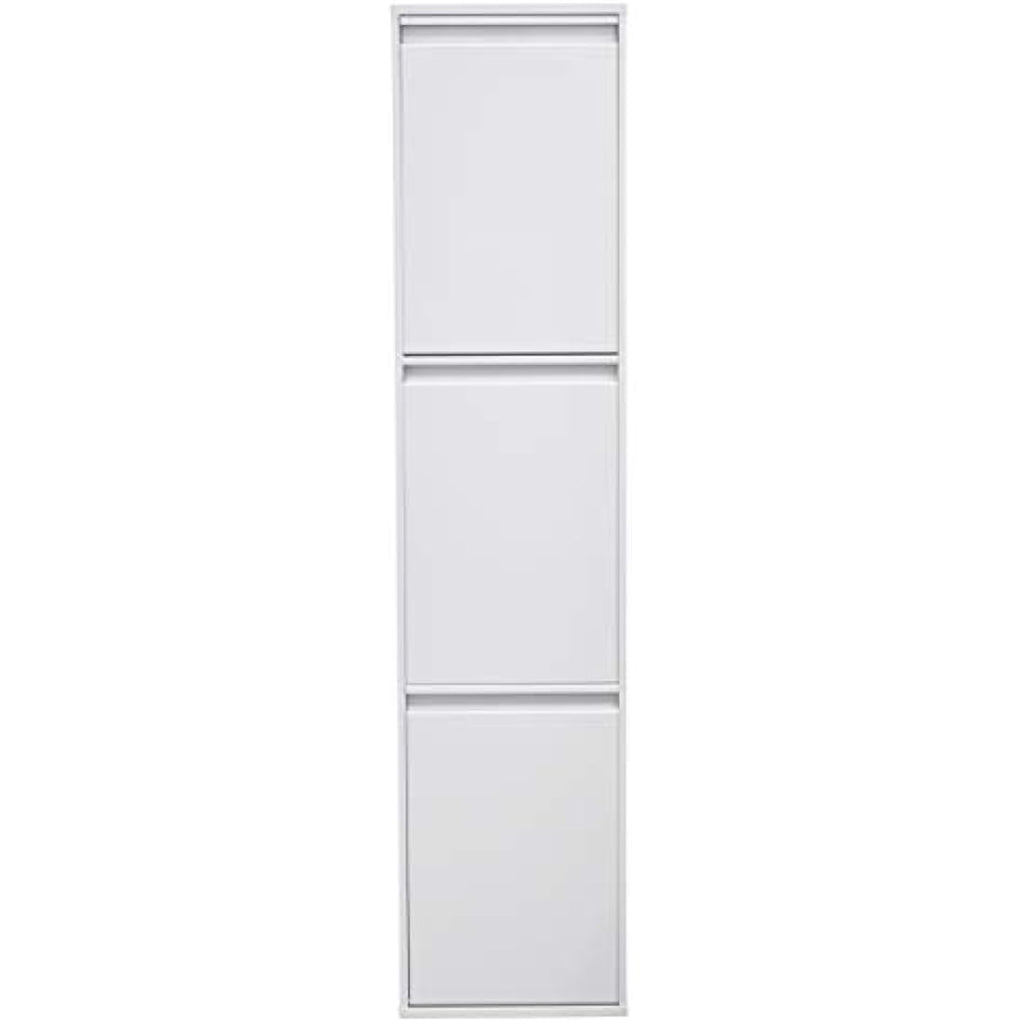 Arregui Basic CR301-B 3-Compartment Steel Recycling Bin | 51L White