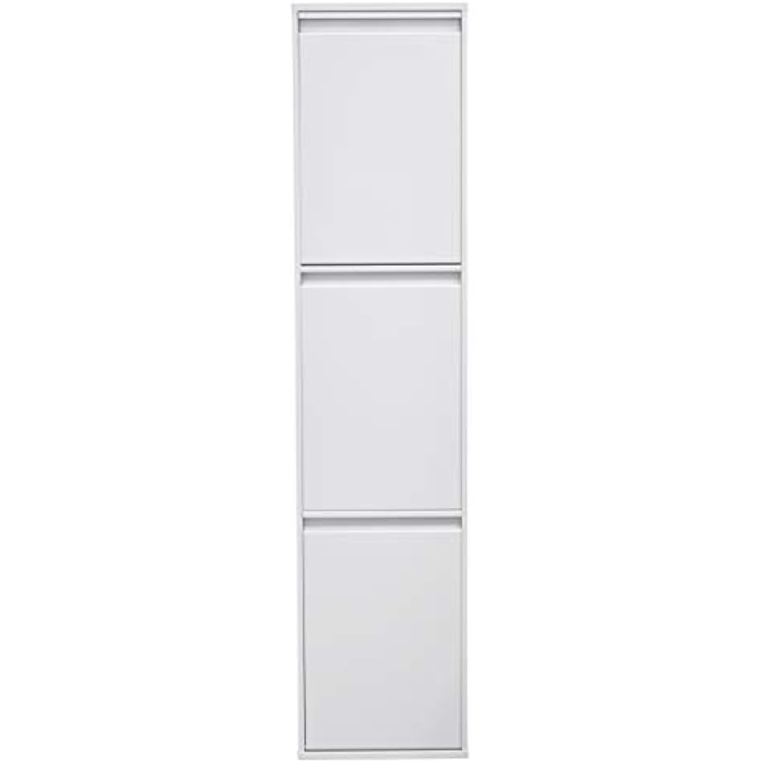 Arregui Basic CR301-B 3-Compartment Steel Recycling Bin | 51L White