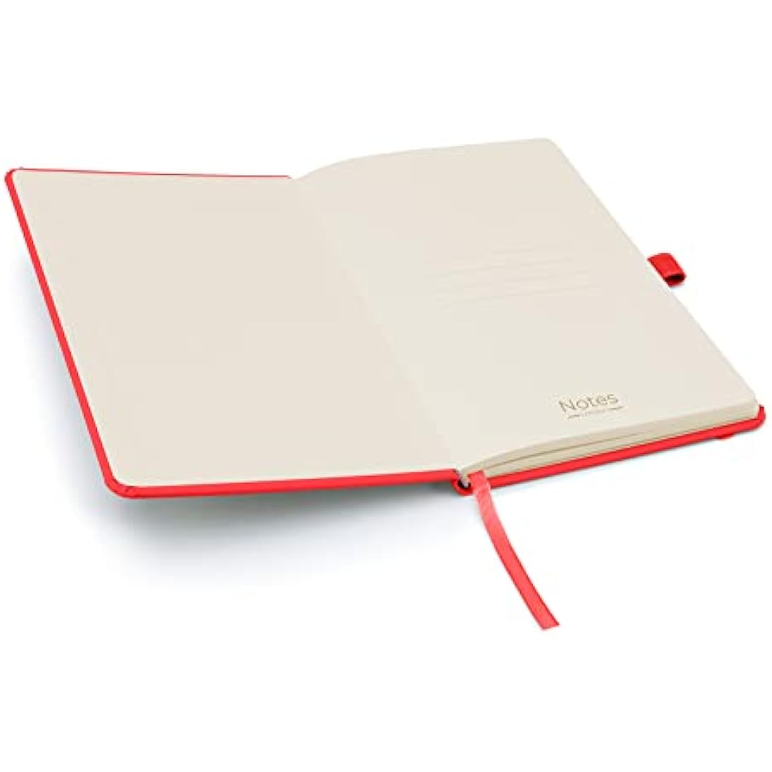 Notes London A5 Lined Notebooks – 25 Pack Red Vegan Leather Hardback