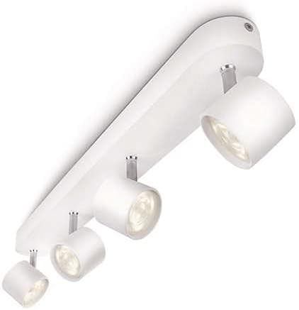 Philips myLiving Star 4-Bar LED Ceiling Spotlight | Warm White - White
